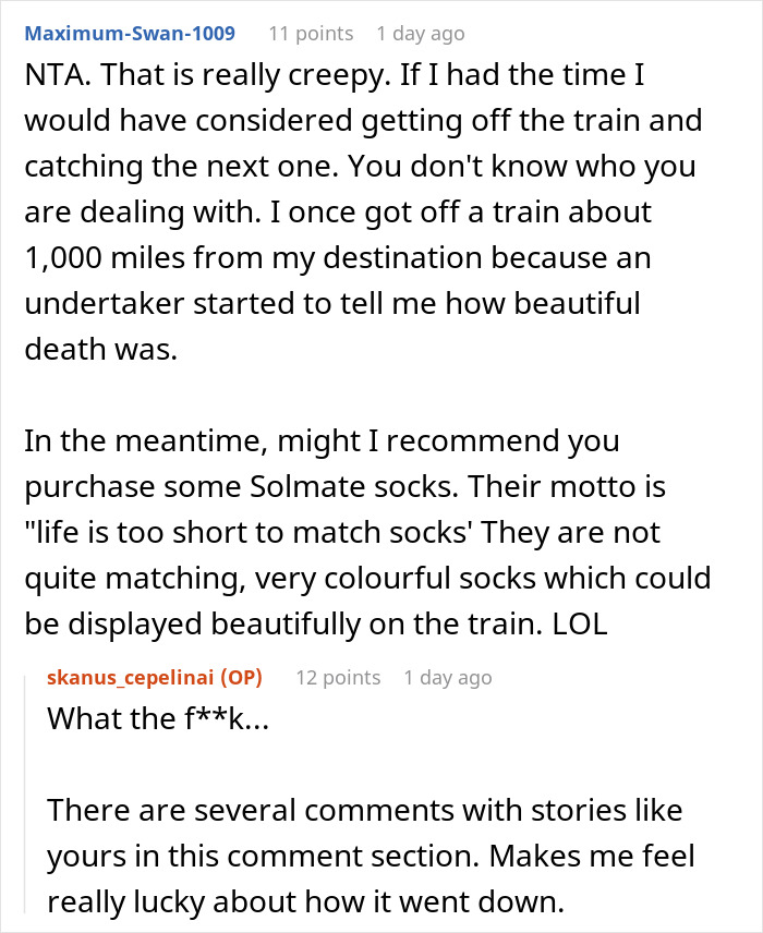 Woman On An Almost Empty Train Gets Labeled A Jerk By A Man For Refusing To Move Her Stuff So He Could Sit Next To Her For The Second Time Woman On An Almost Empty Train Gets Labeled A Jerk By A Man For Refusing To Move Her Stuff So He Could Sit Next To Her For The Second Time