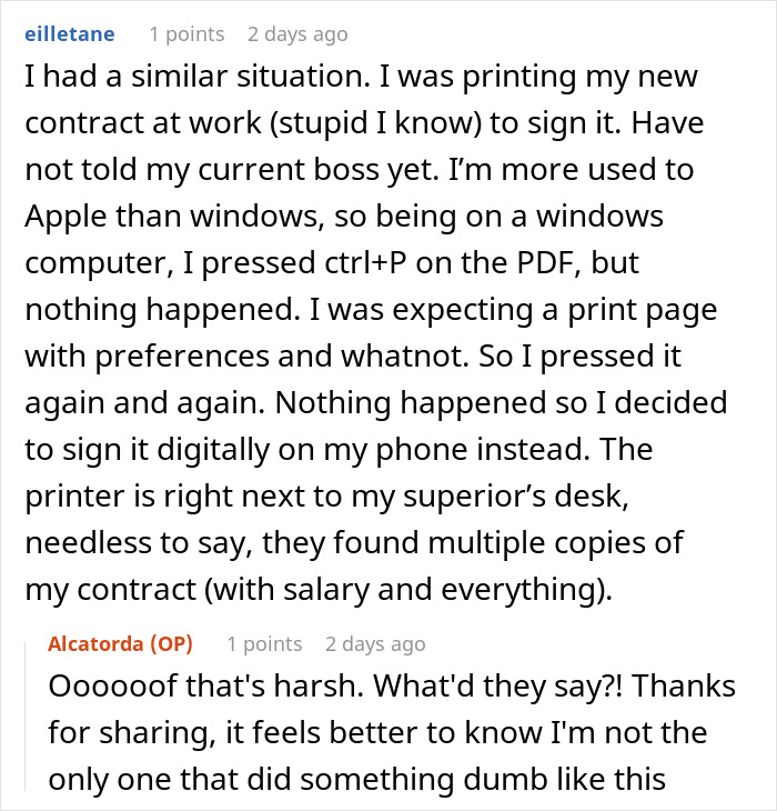 Woman Opens Up About Accidentally Showing Her Newly Accepted Job Offer To CEO Before She Gave Her Notice Woman Opens Up About Accidentally Showing Her Newly Accepted Job Offer To CEO Before She Gave Her Notice