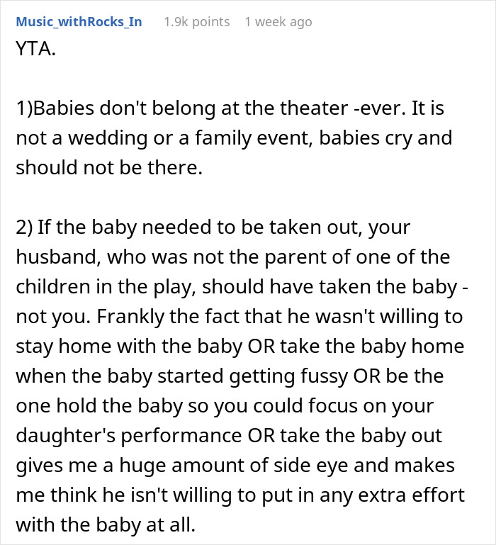 “This Has Caused Drama I Was Not Expecting”: Mom Misses Daughter’s School Performance Because Of Baby, Doesn’t Get Why She’s A Jerk