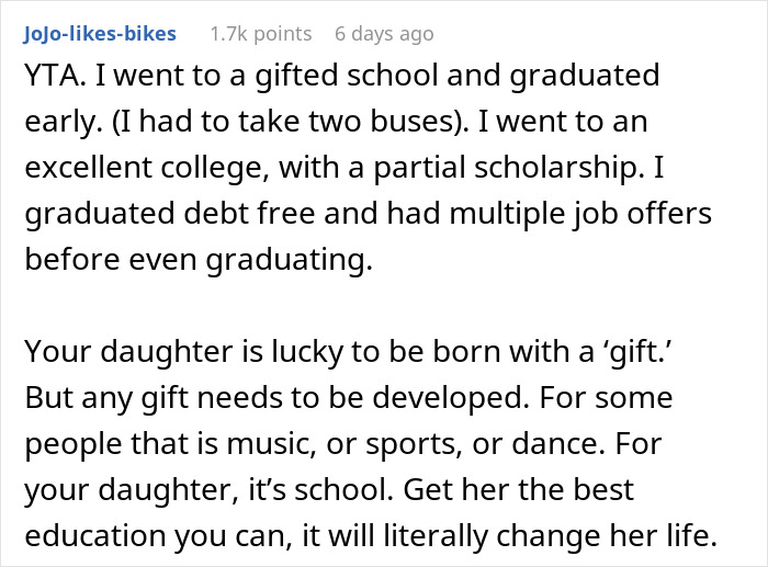 Mom Refuses To Drive Her Gifted Daughter To College-Level School, Ignores Every Option To Make It Possible Mom Refuses To Drive Her Gifted Daughter To College-Level School, Ignores Every Option To Make It Possible