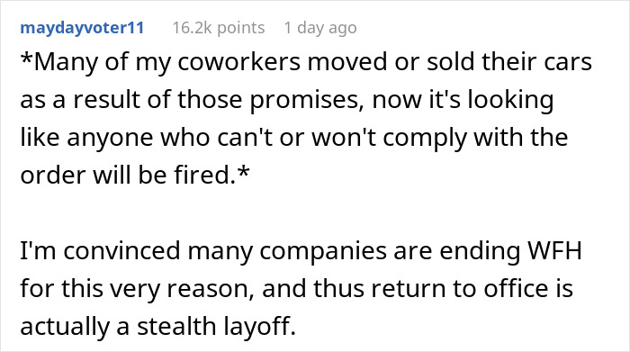 Company Breaks Promise That “Working From Home Would Be Permanent” And Workers Are Angry Company Breaks Promise That “Working From Home Would Be Permanent” And Workers Are Angry