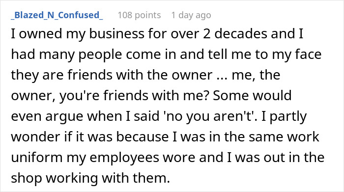 “You Must Not Know Your Boss Very Well”: Boss’s Child Shuts Down Entitled Customer Who Tried To Get Product For Free By Claiming To Know The Boss “You Must Not Know Your Boss Very Well”: Boss’s Child Shuts Down Entitled Customer Who Tried To Get Product For Free By Claiming To Know The Boss