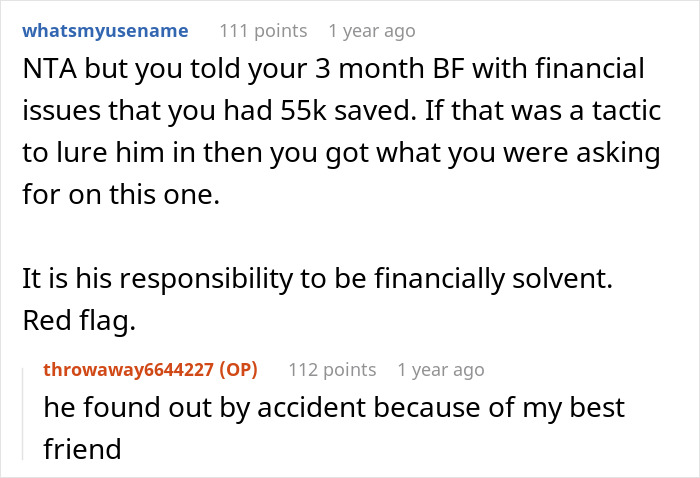 "Am I A Jerk For Refusing To Loan My Boyfriend $5,000?": Woman Defends Her Decision To Get Plastic Surgery Instead Of Giving Money To New BF "Am I A Jerk For Refusing To Loan My Boyfriend $5,000?": Woman Defends Her Decision To Get Plastic Surgery Instead Of Giving Money To New BF