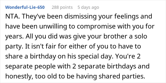 Teen Is Fed Up With Having To Celebrate Her Birthday With Her Little Brother, Infuriates Parents By Sabotaging It This Year Teen Is Fed Up With Having To Celebrate Her Birthday With Her Little Brother, Infuriates Parents By Sabotaging It This Year