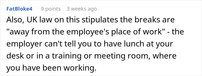 "I Stood Up And Announced I Was Going On Lunch": Employee Goes To HR After Manager Tells Her She Can't Have A Lunch Break