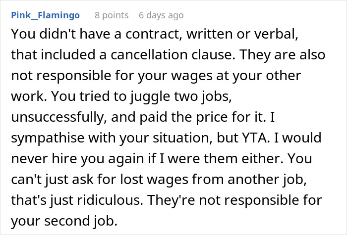 "The Price For Those 3 Days Was Going To Be $840": Babysitter Asks Parents To Still Pay Her For Her Service When They Cancel Last Minute "The Price For Those 3 Days Was Going To Be $840": Babysitter Asks Parents To Still Pay Her For Her Service When They Cancel Last Minute