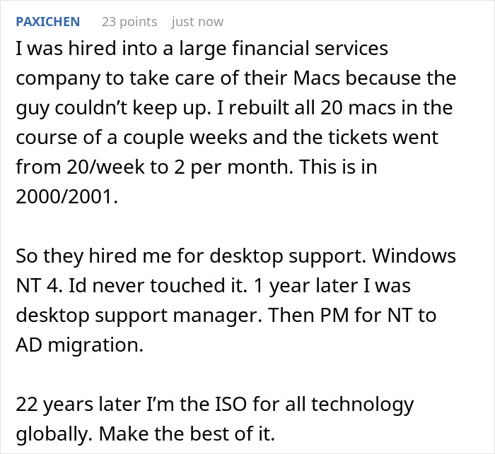 Person Tells How They Messed Up At Work By Doing The Job 5 Times Faster Than The Previous Employee Person Tells How They Messed Up At Work By Doing The Job 5 Times Faster Than The Previous Employee