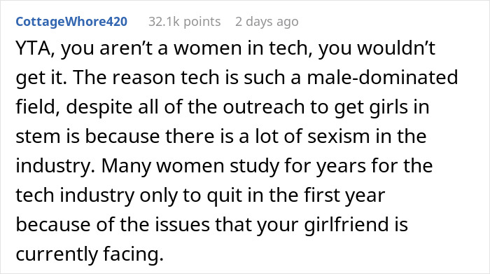 Guy Challenges His GF's Claims About Sexism At Work, Gets An Eye-Opening Reality Check Guy Challenges His GF's Claims About Sexism At Work, Gets An Eye-Opening Reality Check