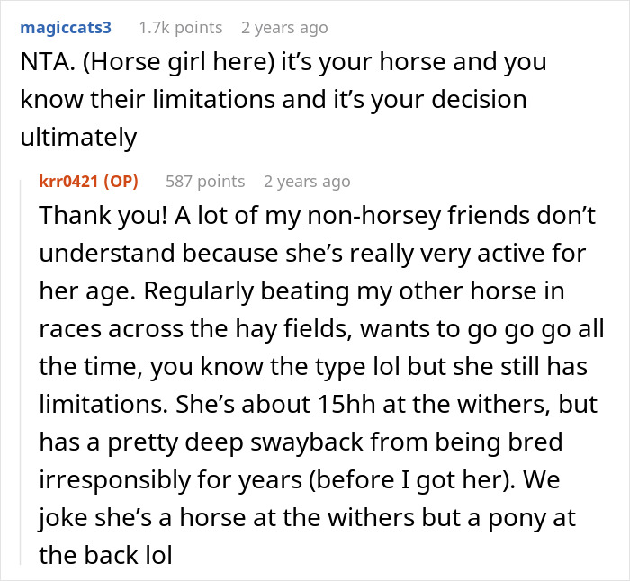 Horse Owner Doesn’t Let Her Overweight Friend Ride One Of The Animals, Gets Accused Of Body-Shaming Her Horse Owner Doesn’t Let Her Overweight Friend Ride One Of The Animals, Gets Accused Of Body-Shaming Her