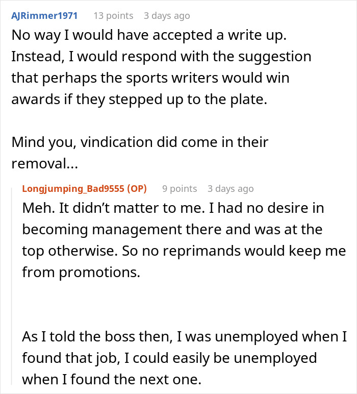 "I’m Not Assigned To The Sports Department": Writer Receives An Unfair Write-Up, Complies Maliciously And Vows Not To Help Colleagues Instead "I’m Not Assigned To The Sports Department": Writer Receives An Unfair Write-Up, Complies Maliciously And Vows Not To Help Colleagues Instead