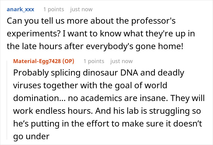 Professor Abuses Assistant's Time, Is Shocked When Their Overtime Runs Out And Things Hit The Fan Professor Abuses Assistant's Time, Is Shocked When Their Overtime Runs Out And Things Hit The Fan