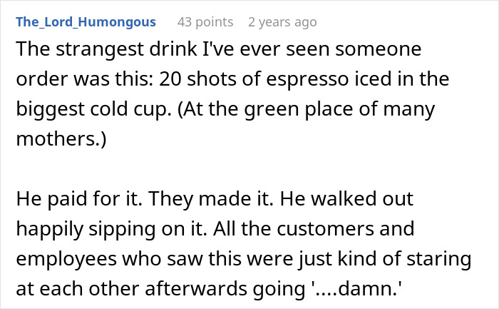 "Did I Stutter?": Rude Biker Orders A Special Drink Without Listening To The Barista, Regrets Ever Getting It "Did I Stutter?": Rude Biker Orders A Special Drink Without Listening To The Barista, Regrets Ever Getting It