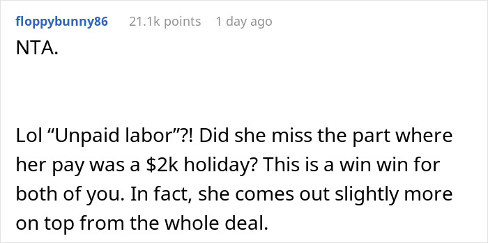 “AITA For Not Paying For My Sister's Vacation Because She Won't Agree To Babysit?” “AITA For Not Paying For My Sister's Vacation Because She Won't Agree To Babysit?”