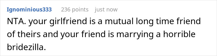 Man Rebels Against Friend's "No Ring No Bring" Wedding Rule After His Girlfriend Of 6 Years Isn't Invited Man Rebels Against Friend's "No Ring No Bring" Wedding Rule After His Girlfriend Of 6 Years Isn't Invited