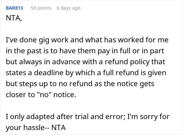 "The Price For Those 3 Days Was Going To Be $840": Babysitter Asks Parents To Still Pay Her For Her Service When They Cancel Last Minute "The Price For Those 3 Days Was Going To Be $840": Babysitter Asks Parents To Still Pay Her For Her Service When They Cancel Last Minute