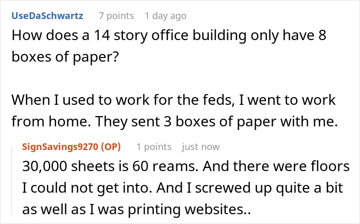 "Print Out The Internet? Yes Ma'am": Employee Shows Boss Just How Stupid Her Request Is By Following It To The Letter "Print Out The Internet? Yes Ma'am": Employee Shows Boss Just How Stupid Her Request Is By Following It To The Letter