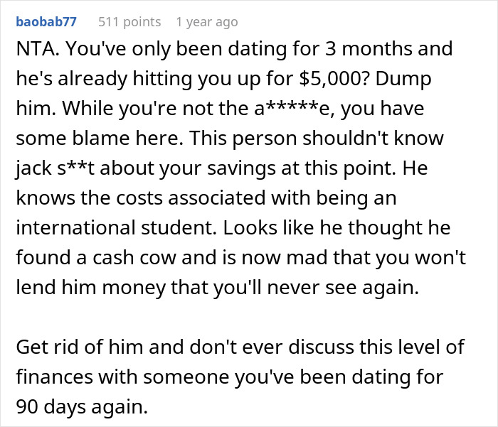 "Am I A Jerk For Refusing To Loan My Boyfriend $5,000?": Woman Defends Her Decision To Get Plastic Surgery Instead Of Giving Money To New BF "Am I A Jerk For Refusing To Loan My Boyfriend $5,000?": Woman Defends Her Decision To Get Plastic Surgery Instead Of Giving Money To New BF