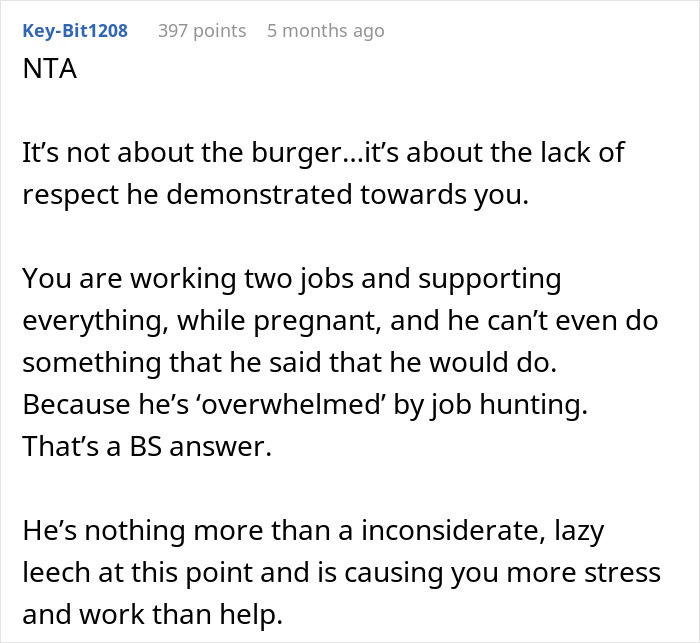 Guy Fails To Get Pregnant Girlfriend A Burger Despite Sitting At Home All Day While She Worked, She Kicks Him Out