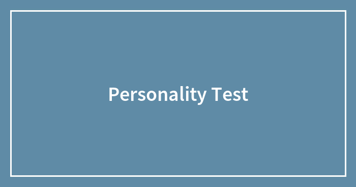 Personality Test
