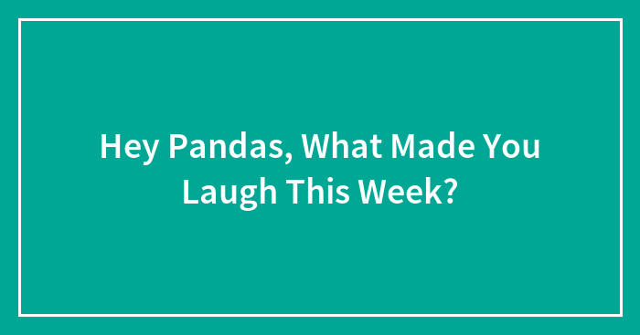 Hey Pandas, What Made You Laugh This Week? (Closed)