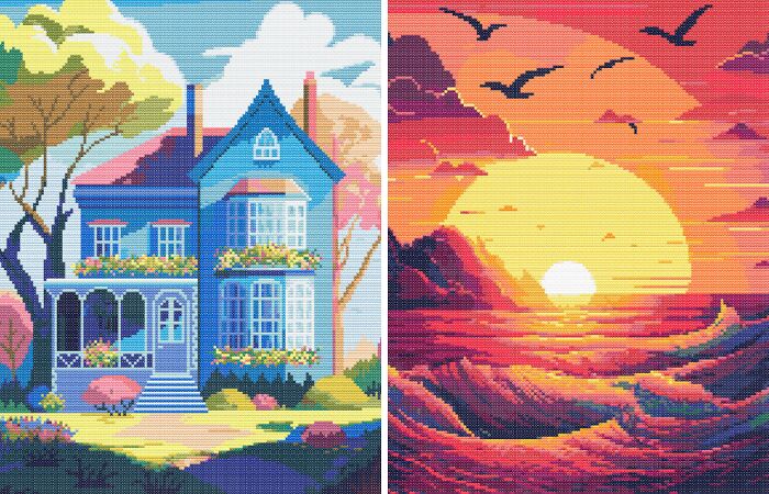 15 Colorful And Unusual Cross Stitch Patterns