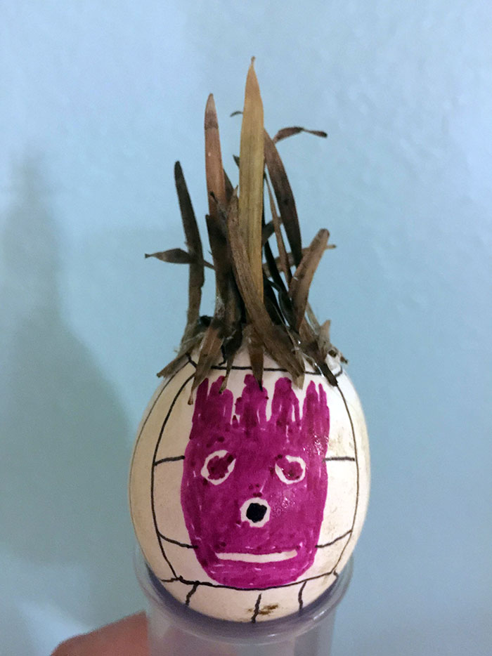 Mi trabajo tenía un concurso de huevos de Pascua y esta fue mi propuesta