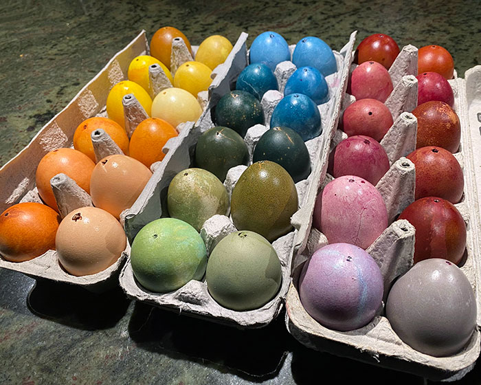 Easter Eggs With Homemade Dyes