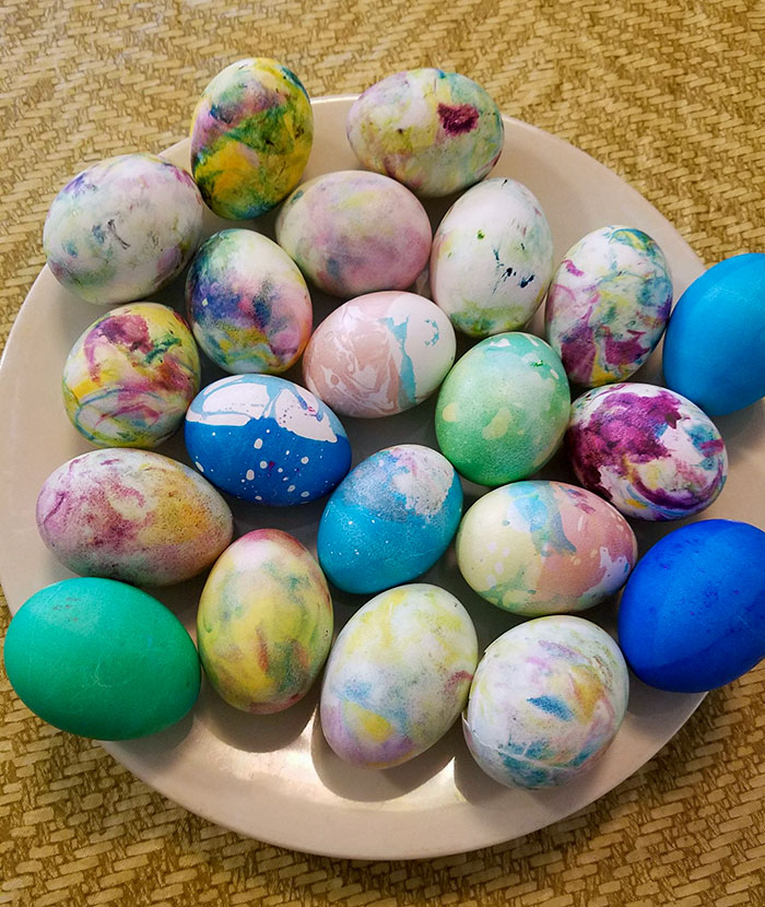 I Made Colored Easter Eggs