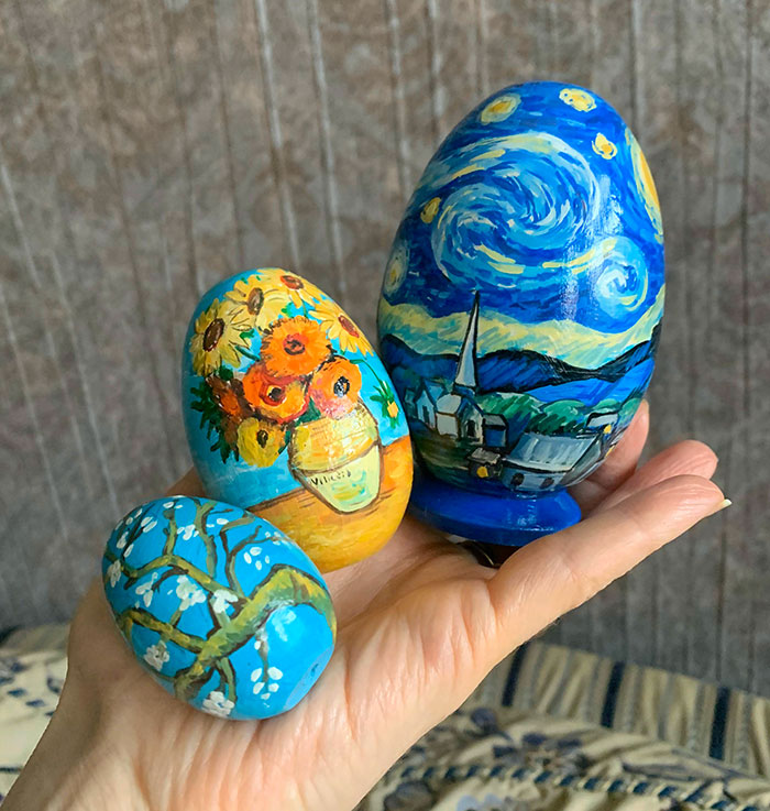 Mis obras maestras de Van Gogh en los huevos de Pascua