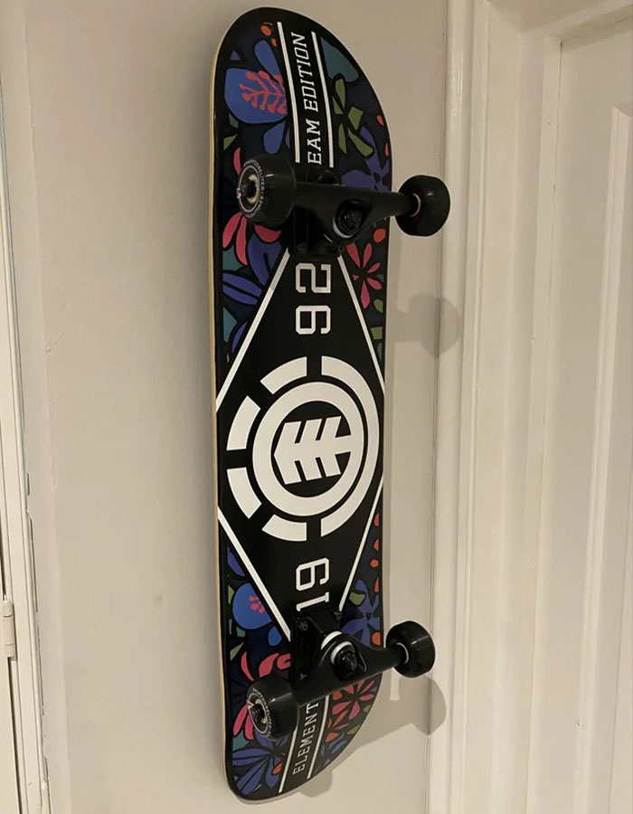 35 Year Old Skateboard on the wall 