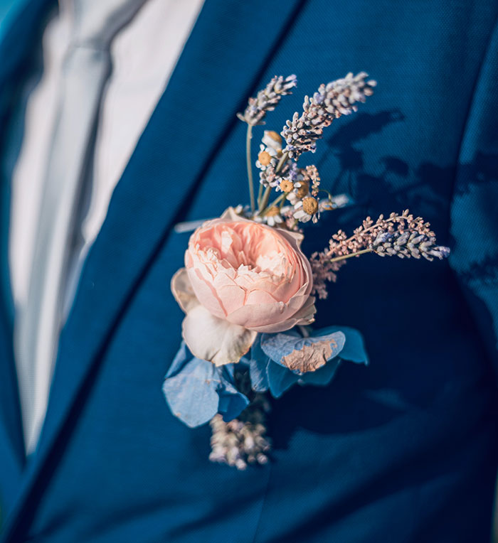 Groom with the boutonnière