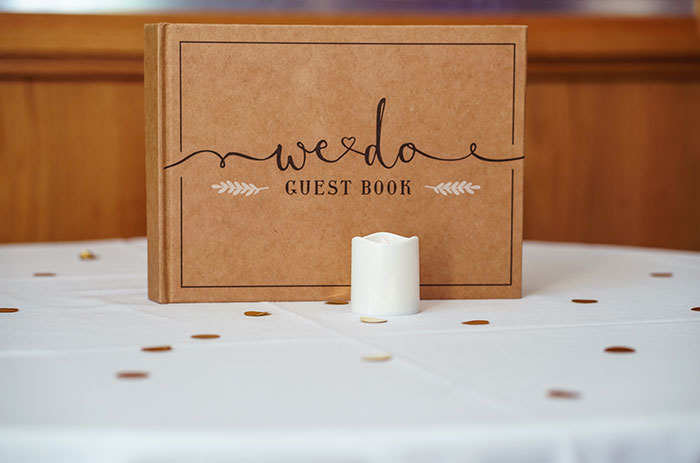 Picture of guest book