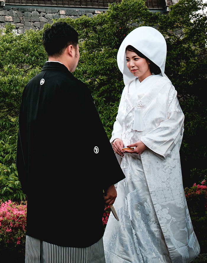 Person wearing kimono at weddings