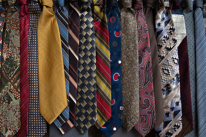 Picture of different kinds of ties