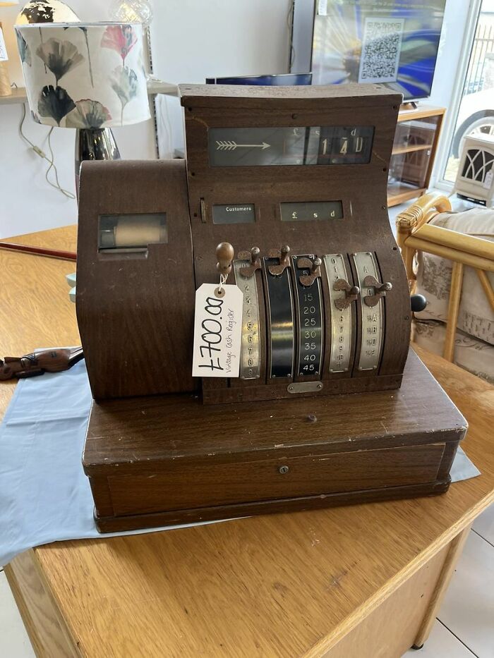 There Are Some Charity Shops That Think They Are Antique Shops. Cornwall Hospice Truro Has Many Items With Price Tags Like This. £700…. Kerching!