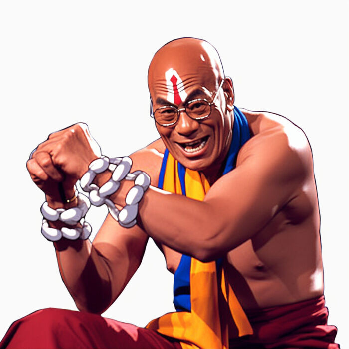 Dalai Lama Xiv As Dhalsim