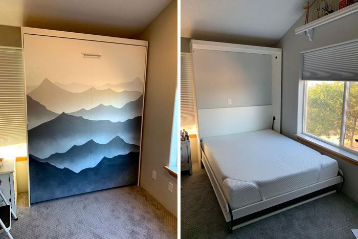 Photo of space-saving bed