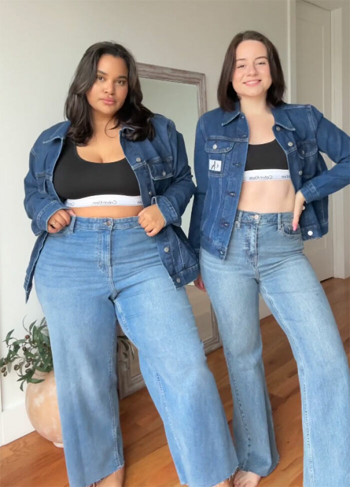 Two Friends Wear the Same Outfits To Show How Fashion Looks Fabulous On  Different Bodies (26 New Pics)