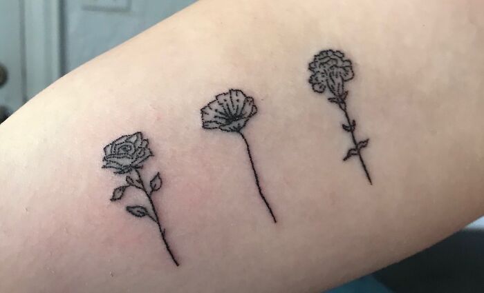 I'd Like To Have A Stick And Poke One Day, Maybe Some Sort Of Flower Like These Ones?
