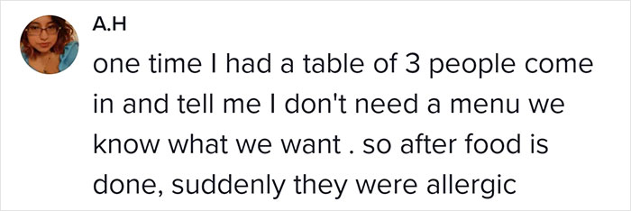 "Go Ahead And Call 911 Just In Case": Server Confused As A Woman Claiming She's 'Allergic' To Seafood Decides To Order Seafood Pasta "Go Ahead And Call 911 Just In Case": Server Confused As A Woman Claiming She's 'Allergic' To Seafood Decides To Order Seafood Pasta