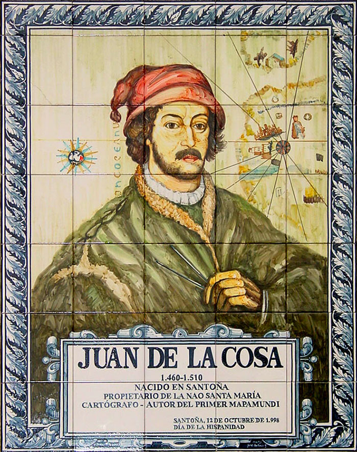 colorful Juan De La Cosa portrait