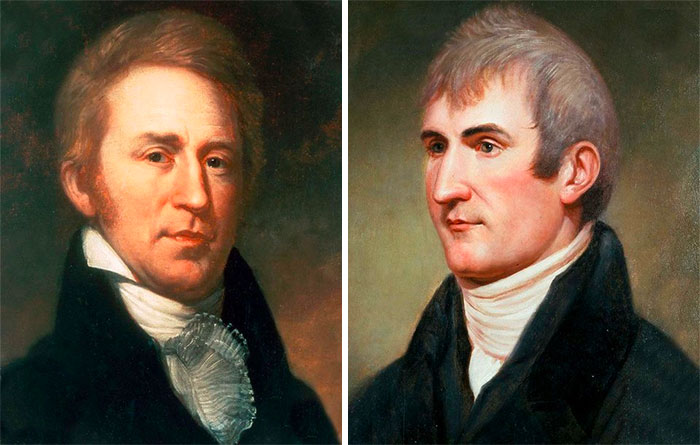 colorful Lewis And Clark portraits