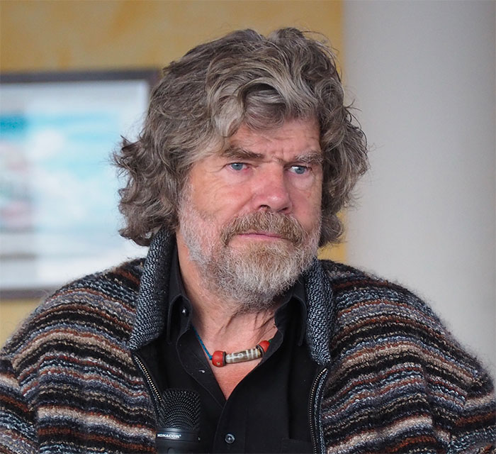 colorful Reinhold Messner portrait