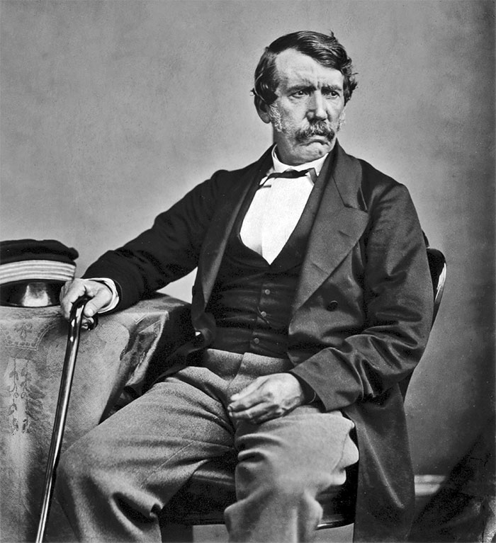 black and white David Livingstone portrait
