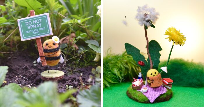 I Needle Felted Some Busy Bees (30 Pics)