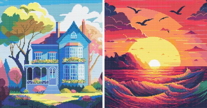 15 Colorful And Unusual Cross Stitch Patterns