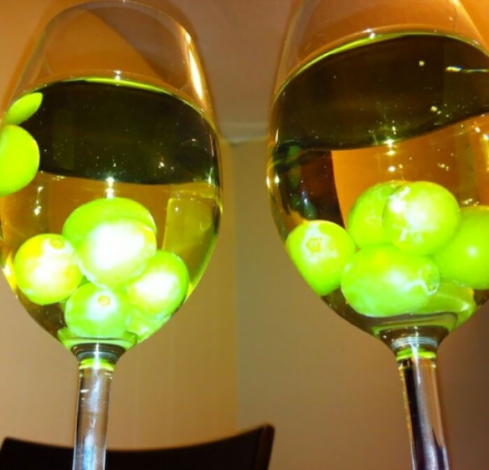 Freeze Grapes To Chill White Wine Without Watering It Down
