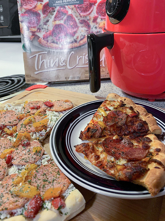 You Can Cut An Uncooked Frozen Pizza And Put The Slices In The Air Fryer For A Quick Slice