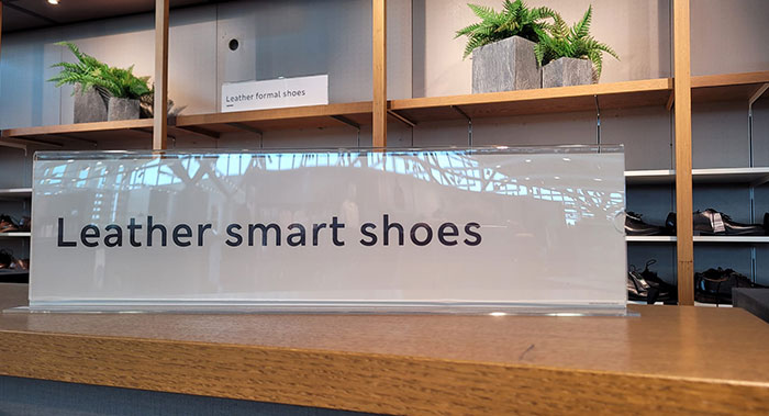 This Sign Caught My Eye Today And My Immediate Thought Was "Wow, Are They Making Smart (I.e. Automated) Shoes Now?"