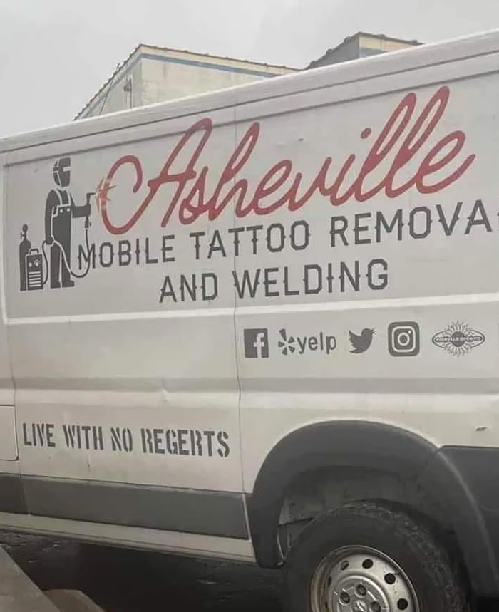 Didn’t Know Tattoos Were Mobile Otherwise They Can Be Welded On?